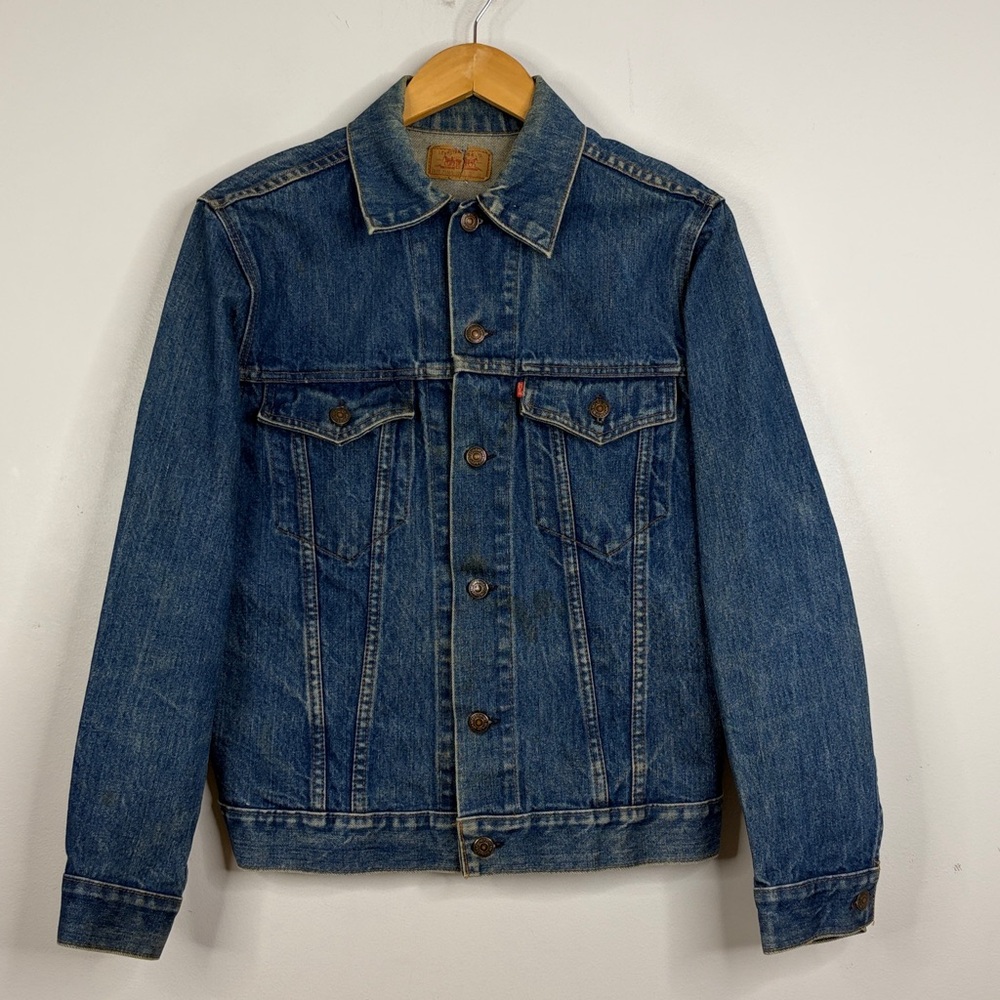 Vintage Levi's Jean Jacket Mens 38 Blue Denim Trucker Made in Canada 80s 90s